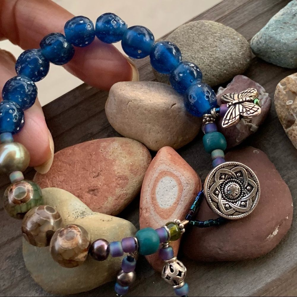 New Moon Beaded Bracelet